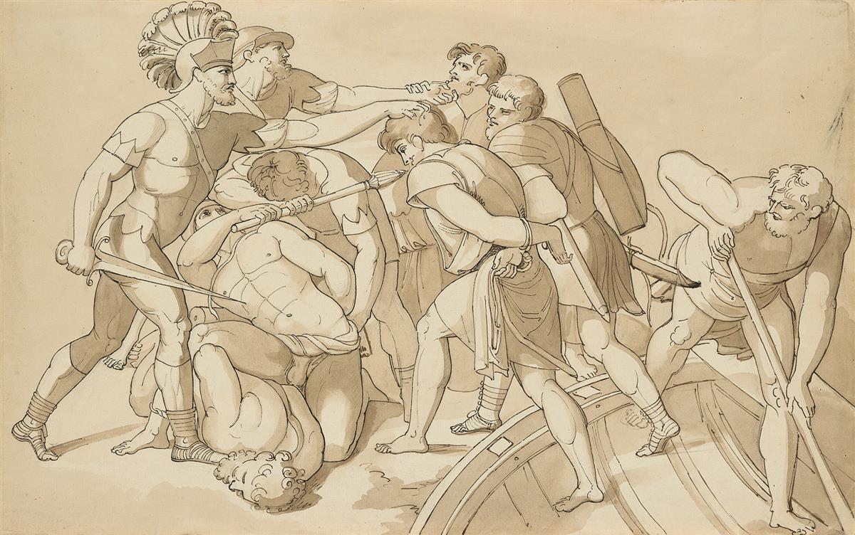 SAMUEL WOODFORDE (Castle Cary 1763-1817 Bologna) The Persians Assuage the Hellepont.